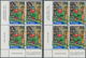 Tonga: 2002/2009, Overprints, Nice Lot Of Gutter Pairs And Blocks Of Four, Mostly With Topic BIRDS. - Tonga (...-1970)