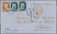 Vereinigte Staaten Von Amerika: 1853-80 Mail To Overseas: Small Collection Of Eight Covers And Four - Briefe U. Dokumente