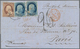 Vereinigte Staaten Von Amerika: 1853-80 Mail To Overseas: Small Collection Of Eight Covers And Four - Cartas & Documentos