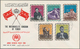 Naher Osten: 1960's-70's: Eight Covers And FDC's From Middle East Franked By Stamps And Miniature Sh - Autres & Non Classés