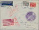 Raketenpost: 1934-46 Four Covers Flown By Rocksts Including 1935 Airmail Cover Flown By Karl Roberti - Sonstige & Ohne Zuordnung