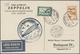 Zeppelinpost Europa: 1931, Trip To Hungary, Lot Of Four Entires: Two Cards With 1p., Cover With 2p. - Autres - Europe