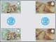 Thematik: WWF: 1983, WWF Jaguar, Set Of Four In Three Different IMPERFORATED Gutter Blocks. - Otros & Sin Clasificación