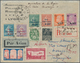 Frankreich: 1920/1949, Lot Of Six Philatelic Covers, E.g. 1931 Registered Airmail Cover To East Afri - Colecciones Completas