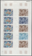 Delcampe - Frankreich: 1961/1979, France And Area, IMPERFORATE COLOUR PROOFS, MNH Assortment Of 33 Complete She - Collections