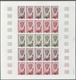 Delcampe - Frankreich: 1961/1979, France And Area, IMPERFORATE COLOUR PROOFS, MNH Assortment Of 33 Complete She - Sammlungen