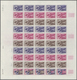 Delcampe - Frankreich: 1961/1979, France And Area, IMPERFORATE COLOUR PROOFS, MNH Assortment Of 33 Complete She - Collections