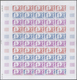 Delcampe - Frankreich: 1961/1979, France And Area, IMPERFORATE COLOUR PROOFS, MNH Assortment Of 33 Complete She - Sammlungen