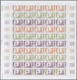 Delcampe - Frankreich: 1961/1979, France And Area, IMPERFORATE COLOUR PROOFS, MNH Assortment Of 33 Complete She - Sammlungen