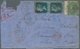 Großbritannien: 1865/1869, Assortment Of 74 Fronts/large Fragments Each Franked With 84 Copies 1s. G - Otros & Sin Clasificación
