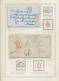 Irland: 1817/1910, British Period, Collection Of 39 Covers/cards (thereof 19 Stampless) And 32 Stamp - Briefe U. Dokumente