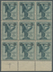 Italien: 1924, Overprinted Issue Complete Set Of 4 Values, Each In 12 Blocks And Over 110 Complete S - Colecciones