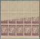 Delcampe - Jugoslawien: 1920. "Chainbreakers" Varieties. Four Stock Card With Various Degrees Of OFFSETS Of The - Brieven En Documenten