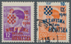 Kroatien: 1941, Overprints, Specialised Assortment Of Apprx. 113 Stamps Presented On Retail Cards, S - Croacia