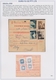 Delcampe - Kroatien: 1941/1945, Collection Of 48 Entires On Written Up Album Pages, Mainly Commercial Mail Incl - Croacia