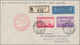 Liechtenstein: 1936/61, Kleines Lot Besserer Ersttagsbriefe, Mit 2 X Zeppelin Jeweils 1 Und 2 Fr. 19 - Lotes/Colecciones