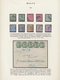 Malta: 1850-1975 Exhibition Collection Of Mint And Used Stamps And Covers, Well Written Up On Pages - Malte