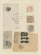 Österreich: 1809 - 1846 (ca.), 4 Zeitungsausschnitte Mit Stempeln Und 17 Ausschnitte Mit Verschieden - Collections