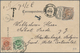 Österreich: 1895/1899, Lot Von Fünf Ins Ausland Gelaufene Ansichtskarten, Unterfrankiert Und Mit Nac - Collections