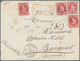 Delcampe - Rumänien: 1872-75 Ca.: Correspondence From Paris To E. Hillel Manoach, Bucharest Containing 22 Front - Gebruikt