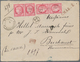 Delcampe - Rumänien: 1872-75 Ca.: Correspondence From Paris To E. Hillel Manoach, Bucharest Containing 22 Front - Usado