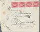 Delcampe - Rumänien: 1872-75 Ca.: Correspondence From Paris To E. Hillel Manoach, Bucharest Containing 22 Front - Gebraucht