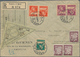 Schweiz: 1909/1955, Partie Von 38 Belegen, Dabei 30 Mit Zusammendrucken Und Acht Briefe Mit Block-Fr - Collections