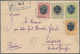 Serbien: 1893/1906, Lot Of Seven Entires Incl. Mourning Issue 5pa. Green, 10pa. Rose, 15pa. Olive-gr - Serbien