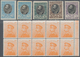 Serbien: 1905/1914 (ca.), Duplicates On Nine Large Stockcards With A Few Values Only But Mostly In L - Servië