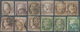 Spanien: 1852, Used Lot Of 20 Stamps Incl. Two Blocks Of Four And One Pair, Enclosed Is One Certific - Briefe U. Dokumente