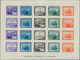 Spanien: 1938, Army And Navy Perforated And IMPERFORATED Miniature Sheets In A Lot With Ten Miniatur - Briefe U. Dokumente