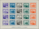 Spanien: 1938, Army And Navy Perforated And IMPERFORATED Miniature Sheets In A Lot With Ten Miniatur - Briefe U. Dokumente