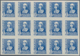 Spanien: 1938, Queen Isabella Definitives Five Different IMPERFORATE Stamps In Different Quantities - Lettres & Documents