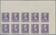 Spanien: 1938, Queen Isabella Definitives Five Different IMPERFORATE Stamps In Different Quantities - Brieven En Documenten