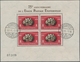 Ungarn: 1950, 75th Anniversary Of UPU, Lot Of Four Souvenir Sheets: Perf. Sheet MNH, Used And On F.d - Brieven En Documenten