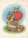 84609- DUCK, PAINTED EGG, MUSHROOM - Mushrooms