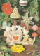 84612- CLOCK, ORNAMENTS, MUSHROOMS - Pilze