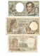 LOT DE 6 BILLETS FRANCE ANNEE 1936 A 1992 - ETAT: BEAU - Mezclas - Billetes