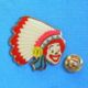 1 PIN'S //  ** RONALD / COIFFE DE CHEF INDIEN COMANCHE / McDONALD'S ** . (McDonald's 2001®) - McDonald's