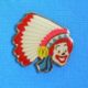 Delcampe - 1 PIN'S //  ** RONALD / COIFFE DE CHEF INDIEN COMANCHE / McDONALD'S ** . (McDonald's 2001®) - McDonald's