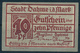 NOTGELD / DAHME  -   1920 ,  10 PFENNIGE  -  1 Notgelschein  -  Gebraucht - Lokale Ausgaben