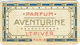 Carte Parfum - AVENTURINE De L.T. PIVER - Maison DEBAECKER à HAZEBROUCK - Anciennes (jusque 1960)