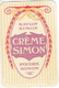 Carte Parfum - CREME SIMON - Hygiène & Beauté Du Visage Et Des Mains - Anciennes (jusque 1960)