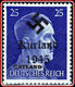 Delcampe - WW2 - Deutshe Post Osten - OSTLAND Adolf Hitler Head  Stamp With Overprint Kurland 1945 Deutshe Post Osten OSTLAND - Unused Stamps