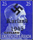 Delcampe - WW2 - Deutshe Post Osten - OSTLAND Adolf Hitler Head  Stamp With Overprint Kurland 1945 Deutshe Post Osten OSTLAND - Unused Stamps