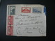Enveloppe Alger 1939 Bel Affranchissement Dont Le 75c Avec Décalage  Départ Alger  RP Pour Pontrieux-les-Bains - Storia Postale