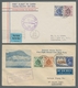 Hongkong: 1936-1937, Vier Belege Von Erstflügen Von Hongkong Nach London, Manila, Guam Und Honolulu. - Sonstige & Ohne Zuordnung