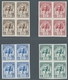 Indonesien: 1955, "10 Years Of Indonesian Post As Imperforated Proofs Without Gum", Unused Sets Of F - Indonesia