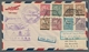 Delcampe - Macau: 1936, Flugpostausgabe Auf Fünf Briefen, Teilweise Mehrfach, Mit Zusatzfrankaturen. Alle Beleg - Cartas & Documentos