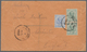Malaiische Staaten - Sarawak: 1915, 10c Blue And 2c Green Vertical Pair Mixed Franking On Letter Fro - Otros & Sin Clasificación